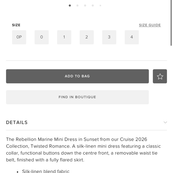 Zimmermann Cream and Tan Mini Dress - Picture 7 of 16